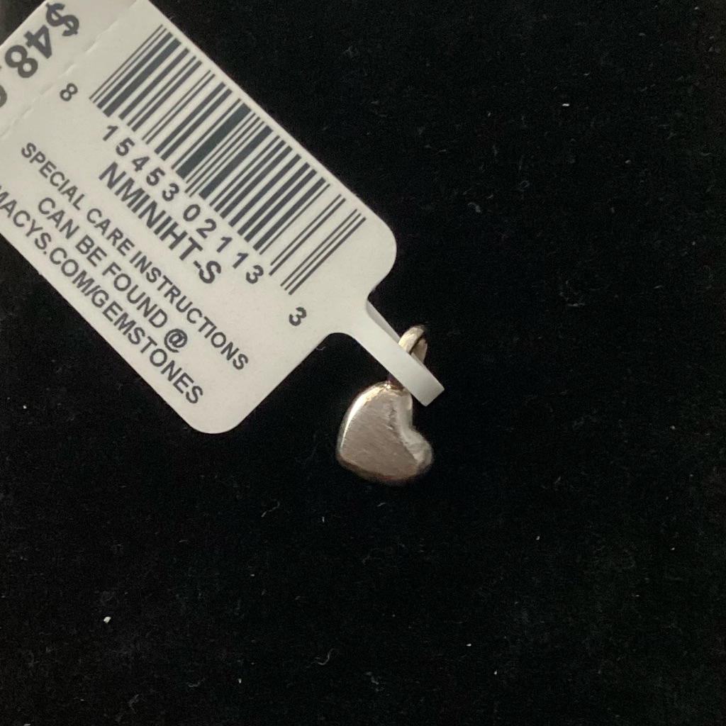 Alex Woo Sterling Silver Mini Heart Pendant